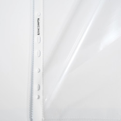 Etui carton de 100 pochettes perforées ouverture haut et côté - polypropylène lisse 6/100e - A4