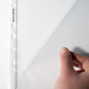 Etui carton de 100 pochettes perforées ouverture haut et côté - polypropylène lisse 6/100e - A4