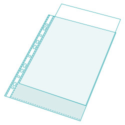 Sachet de 20 pochettes perforées pour classeur Exactive - polypropylène lisse 5,5/100e