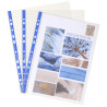 Sachet de 25 pochettes perforées Stop doc ouverture en coin - polypropylène lisse 6/100e - A4