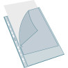Sachet de 25 pochettes perforées Stop doc ouverture en coin - polypropylène lisse 6/100e - A4