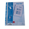 Sachet de 10 pochettes perforées Stop doc ouverture en coin - polypropylène lisse 6/100e - A4