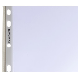 Sachet de 100 pochettes perforées polypropylène lisse Premium - A4