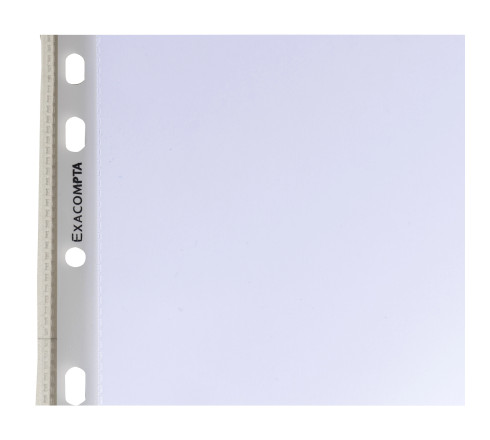 Sachet de 100 pochettes perforées polypropylène lisse Premium - A4