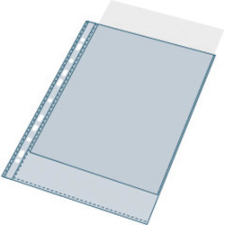 Sachet de 50 pochettes perforées polypropylène lisse Haute qualité 9/100e - A4