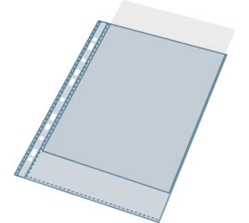 Sachet de 50 pochettes perforées polypropylène lisse Haute qualité 9/100e - A4