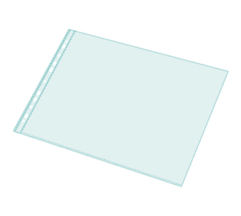 Sachet de 10 pochettes perforées biseautées pour classeur Exactive - polypropylène lisse 5,5/100 - A3
