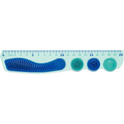 Règle incassable 20CM KIDY LEARN bleu