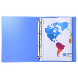 Sachet 10 pochettes perforées polypropylène lisse A3 pliées