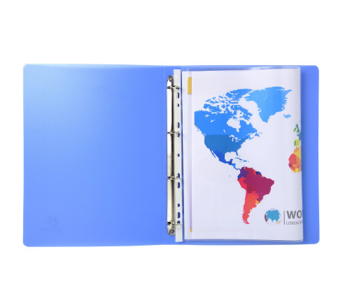 Sachet 10 pochettes perforées polypropylène lisse A3 pliées