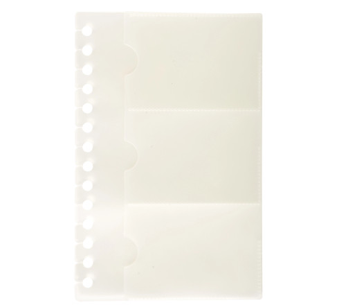 Recharge de 10 pochettes détachables pour porte cartes de visite Exactive® - 19x12,5cm
