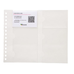 Recharge de 10 pochettes détachables pour porte cartes de visite Exactive® - 19x23cm