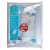 Sachet de 100 pochettes perforées PP grainé 50 microns livré en demi box palette- A4