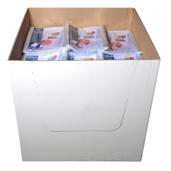Sachet de 100 pochettes perforées PP grainé 50 microns livré en demi box palette- A4
