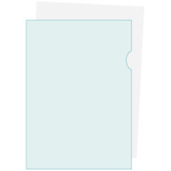 Sachet de 10 pochettes coin polypropylène rigide haute résistance 20/100e - A3 vertical