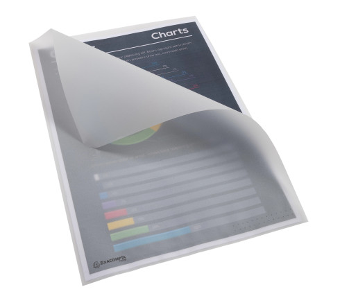 Sachet de 50 pochettes coin papier 110g/m2 - A4