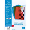 Sachet de 10 pochettes coin polypropylène lisse Premium - A4