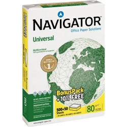 Ramette de 500 feuilles + 50 feuilles A4 80g blanc NAVIGATOR