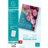 Sachet de 10 pochettes coin polypropylène grainé 12/100e - A4