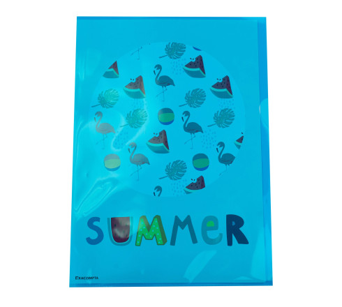 Sachet de 100 pochettes coin polypropylène lisse Premium - A4