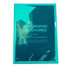 Sachet de 100 pochettes coin polypropylène lisse Premium - A4
