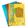 Sachet de 100 pochettes coin polypropylène lisse Premium - A4