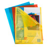 Sachet de 100 pochettes coin polypropylène lisse Premium - A4