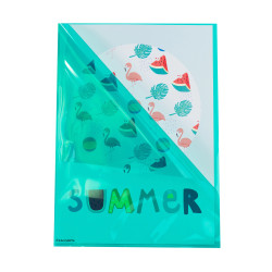 Sachet de 100 pochettes coin polypropylène lisse Premium - A4