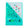 Sachet de 100 pochettes coin polypropylène lisse Premium - A4