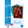 Sachet de 100 pochettes coin polypropylène lisse Premium - A4