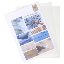 Etui carton de 100 pochettes coin Stop doc polypropylène lisse 11/100e - A4