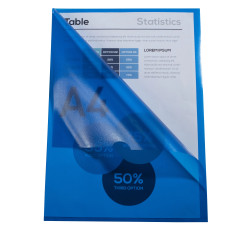 Sachet de 100 pochettes coin polypropylène grainé Budget - A4