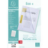 Sachet de 100 pochettes coin polypropylène grainé Budget - A4