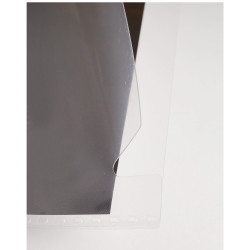 Sachet de 10 pochettes coin avec encoches polypropylène lisse rigide Haute Qualité 20/100e - A4