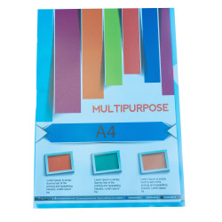 Sachet de 100 pochettes coin polypropylène grainé 12/100e - A4