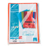 Sachet de 100 pochettes coin polypropylène grainé 12/100e - A4