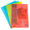 Sachet de 100 pochettes coin polypropylène grainé 12/100e - A4