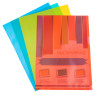 Sachet de 100 pochettes coin polypropylène grainé 12/100e - A4