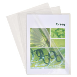 Etui carton de 50 pochettes coin PVC Premium 18/100e - A4