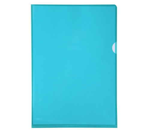 Sachet de 10 pochettes coin PVC lisse haute résistance 13/100e - A4
