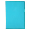 Sachet de 10 pochettes coin PVC lisse haute résistance 13/100e - A4