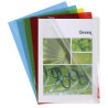 Sachet de 10 pochettes coin PVC lisse haute résistance 13/100e - A4