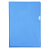 Etui carton de 100 pochettes coin PVC lisse haute résistance 13/100e - A4