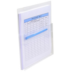 Sachet de 2 pochettes adhésives à soufflet - PP Haute Qualité 20/100e - A4