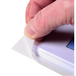 Sachet de 2 pochettes adhésives à soufflet - PP Haute Qualité 20/100e - A4