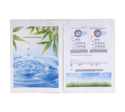 Sachet de 10 étuis de protection doubles polypropylène 12/100e - A4