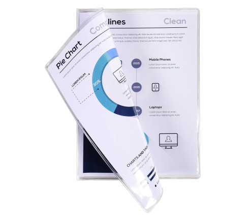 Sachet de 10 étuis de protection doubles PVC Haute Qualité 30/100e - A4