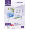 Sachet de 10 étuis de protection doubles PVC lisse 20/100e - A4