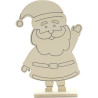 Lot de 10 Pères noël en bois a monter
