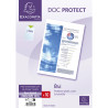 Sachet de 10 étuis de protection simples PVC lisse 20/100e - A4 maxi